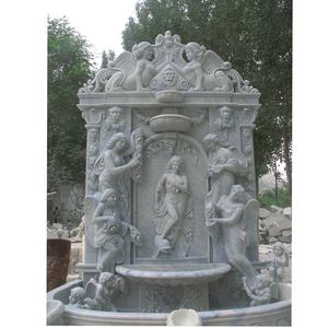 Bella Intagliato Hunan Bianco Acqua Fontain Con Pietra di Marmo Statua Sculture - Product Image 1