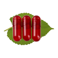 Enrobage entérique rouge hpmc coquilles végétales séparées faisant plante noir personnaliser couleur taille 00 0 1 2 3 4 5 gélatine capsule vide