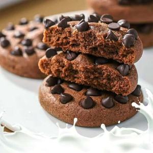 Galletas de Doble Chocolate <span class=keywords><strong>con</strong></span> Chispas de Cacao, Textura Crujiente, Rellenas de Chocolate Negro, Dulces para Compartir en Fiestas, Aperitivos Aptos para Niños - Product Image 5