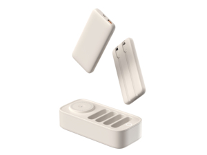 Station <span class=keywords><strong>de</strong></span> recharge <span class=keywords><strong>de</strong></span> <span class=keywords><strong>batterie</strong></span> externe partagée à charge rapide sans fil 22,5 W USB-A et 20 W Type-C - Product Image 3