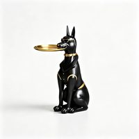 Statue d'animal en polyrésine faite à la main décoration de la maison personnalisée chat et souris Sculpture résine artisanat peint par des artistes