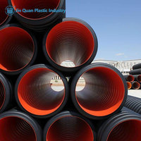 Tuyau de drainage corrugé à double paroi en HDPE noir JinQuan, joint à emboîtement, longueur 1200 mm, durée de vie de 60 ans, durable