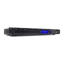 LA-408 Profesyonel 4 Giriş 8 Çıkış Stereo DriveRack Sahne Ekolayzırı XLR/Kablolu Bağlantı LED Aydınlatmalı Metal Taşınabilir Ses Sistemi