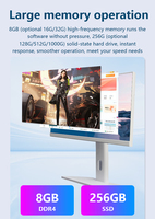 All in One PC AIO Desktops 23.8inch Computer Desktop Core I3 I5 I7 I9 PC Gamer Gaming All in One Computer