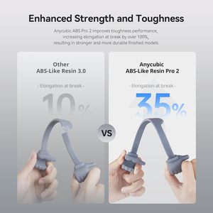 เรซิ่น Anycubic Abs-Like Resin Pro 2 สีเทา 1 กก. ความแข็งแรงสูง สำหรับการพิมพ์ 3 มิติ - Product Image 2