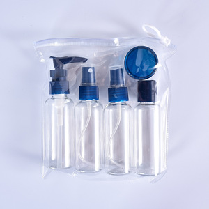Juego de Botellas de Viaje Mini Personalizadas de Proveedores Chinos, Juego de Sub-botellas de Viaje 6 en 1, Botellas Portátiles con Bolsa - Product Image 3