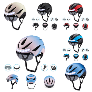 Casco <span class=keywords><strong>de</strong></span> <span class=keywords><strong>Bicicleta</strong></span> para Adultos con Indicadores Delanteros y Traseros para Ciclismo en Carretera, Desplazamientos Urbanos y Paseos al Aire Libre - Product Image 4
