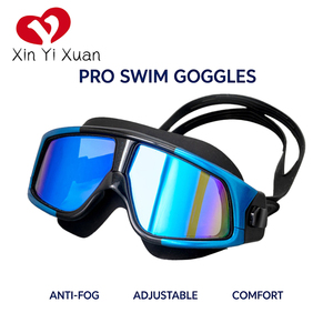 Gafas de natación personalizadas Xinyixuan, antivaho, impermeables, de visión amplia, ajustables, para adultos, para entrenamiento en piscina y buceo. - Product Image 4