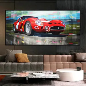 Klassische Graffiti Sportwagen Racing ArtWork Wandbilder und Ölgemälde für Home Decor Cuadros Wohnzimmer Dekoration Leinwand