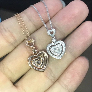 Collana da Sposa con Cristallo a Cuore per Donne, Gioielli di Moda per Matrimoni - Product Image 4