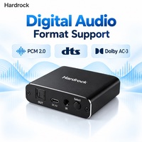 Hardrock 3 In 1 Out TOSLINK Optical Audio Switch untuk Pengaturan Gaming, Kontrol Jarak Jauh IR