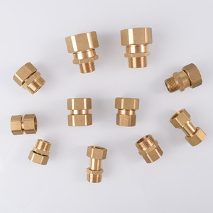 All copper 4 points double inner wire movement direct DN15 inner and outer wire joint copper joint <strong>water</strong> <strong>heater</strong> <strong>water</strong> pipe - Product Image 1