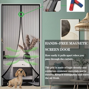 Produttore all'ingrosso Anti-zanzara magnetica morbida porta tenda per camera da letto moderna in poliestere di alta qualità a mani libere - Product Image 3