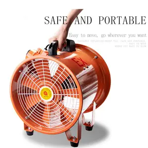 Воздушный вытяжной вентилятор, портативный вентиляционный вентилятор, алюминиевая крыльчатка с гибким воздуховодом, промышленный вентилятор Axia