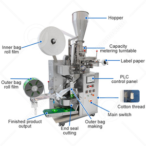 OCENA Commercial Moringa Tea Bag Fill Maker Máquina de embalaje de té en polvo automática - Product Image 2