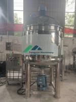 Cuve de mélange émulsifiante cosmétique à chauffage électrique, équipement de mélange de liquides chimiques et crèmes, cuve agitateur SUS316L avec homogénéisateur