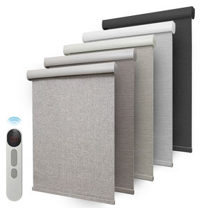 Design Curtain Roller Blinds Smart System Gray Child Safety Custom Size Cordless Roller <b>Shades</b> - Product Image 1