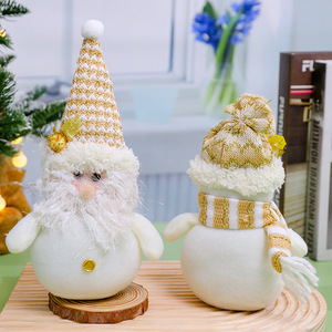 Décoration de bureau de Noël Bonhomme de neige, Poupées de dessin animé Père Noël, Décorations de Noël, Cadeaux de fêtes - Product Image 2