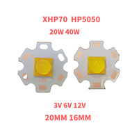 Perle de lampe à LED Ultra lumineuse Offre Spéciale 7070 SMD courant constant 3V 6V 12V haute puissance 20W 40W 110lm/W avec plaque de cuivre PCB de 20mm