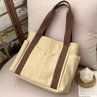 Nuevo Bolso de Playa Casual para Mujer, Estilo Chino, con Bordado, Resistente al Agua, Correa de Hombro de Lona