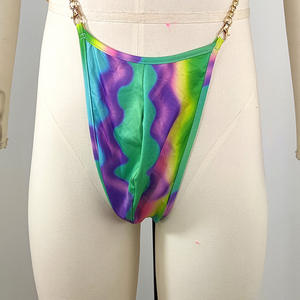Costume da <span class=keywords><strong>Uomo</strong></span> King Mcgreen Star Lucido <span class=keywords><strong>Sexy</strong></span> per Nightclub Tuta con Catena Colorata a Forma di T per Spettacoli in Discoteca - Product Image 4