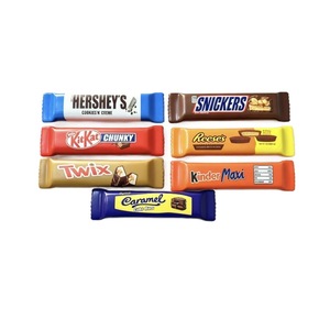 Barra de <span class=keywords><strong>Chocolate</strong></span> con Galleta y Caramelo <span class=keywords><strong>Twix</strong></span> <span class=keywords><strong>Mini</strong></span>, Imitación de 500g, Snack Relleno y Cubierto Similar a Snickers, Diversión para Comer y Jugar - Product Image 5
