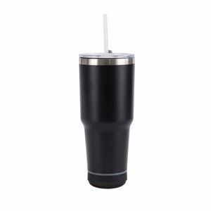 Custom <b>Double</b> <b>Wall</b> Stainless Steel Coffee Mug With Bluetooth Integration - Product Image 4
