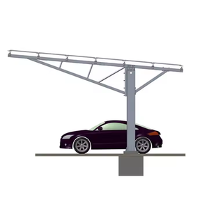 Système de parking solaire monté au sol en acier aluminium abri de voiture module PV encadré pergola toit <span class=keywords><strong>panneau</strong></span> photovoltaïque | Signe d'art - Product Image 2