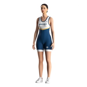 Traje de Lucha Libre para Mujer, Tejido Elástico Transpirable, Logotipo Personalizado, Costuras Planas, Ropa de Entrenamiento de Grappling - Product Image 2