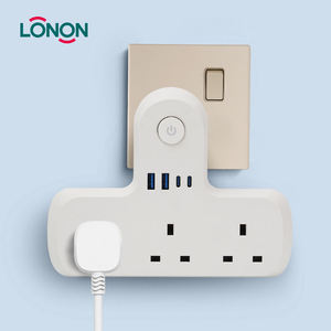 Toma de corriente de conversión de puerto de carga USB universal tira de alimentación de expansión montada en la pared - Product Image 1