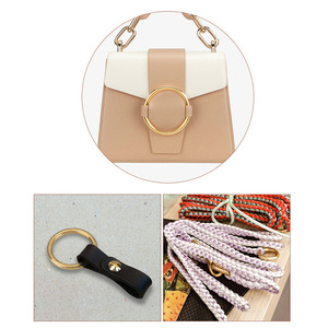 Anneau en laiton massif sans soudure de 20-155 mm, boucle de connexion pour sac, accessoires de quincaillerie pour meubles, poignée ronde en forme d'anneau en O - Product Image 3