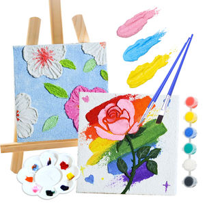 DIY tuval akrilik boyama sanat gül kuvars kum akrilik boyama malzemesi kiti - Product Image 1