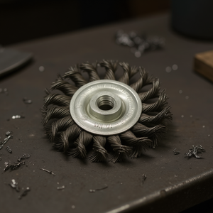 TTAKE Twisted Bunch Circular <b>Brush</b> M14 Steel Abrasive <b>Brush</b> For Metal Polishing - Product Image 3