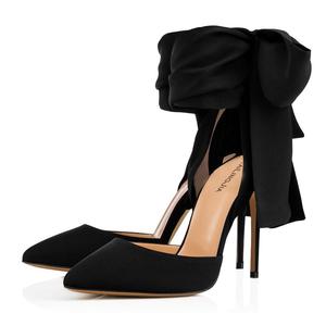 Women Pointed Toe Elegant Stilettos Ladies <b>Red</b> Satin Party High <b>Heels</b> Pumps - Product Image 2