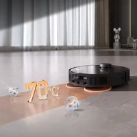 Dreame X40 Pro ultra 12000Pa Smart Lidar Robot Vacuum Cleaner Pembersih Vakum Robot Pintar dengan Lidar, Penyemprotan Air, dan Pembuangan Kotoran Otomatis untuk Penggunaan Rumah Tangga dan Hotel