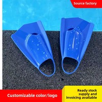 Nouvelles Palmes Courtes Professionnelles en Silicone Écologique WASPO pour la Plongée et l'Entraînement de Natation Freestyle – Taille Moyenne