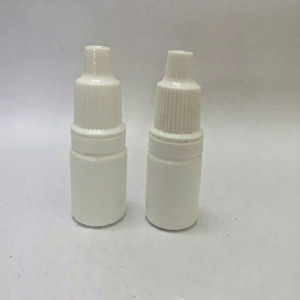 Botella con Gotero de Plástico PP Blanco APS, Forma Cilíndrica, Fondo Plano, para Uso Cosmético, 5-15 ml, Tapa Selladora, Modelo C0078 - Product Image 1