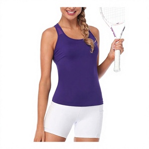 Women's Slim Fit V-neck Casual Workout <b>Tank</b> <b>Tops</b> Quick Dry Gym Sports Fitness Embroidered Cropped Sleeveless Breathable <b>Top</b> - Product Image 1