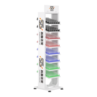 Stehender Metall nagellack Großer Displayst änder Rack Schnell installation Kosmetik Display Rack