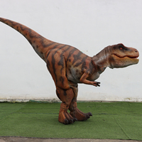 Costume de dinosaure animatronique portatif taille adulte pour parc d'attractions, défilé, carnaval