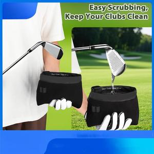 Bolsa Portátil para Limpieza <span class=keywords><strong>de</strong></span> Palos <span class=keywords><strong>de</strong></span> <span class=keywords><strong>Golf</strong></span>, Bolsa Impermeable para Limpiar Palos <span class=keywords><strong>de</strong></span> <span class=keywords><strong>Golf</strong></span> con Clip, Limpiador <span class=keywords><strong>de</strong></span> Palos <span class=keywords><strong>de</strong></span> <span class=keywords><strong>Golf</strong></span> Húmedos/Secos para Golfistas, Uso en Exteriores - Product Image 6