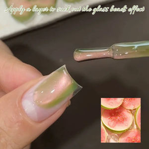 Muestras Gratis de Esmalte de Uñas en Gel con Cuentas de Vidrio de Guayaba, Efecto Ojo de Gato, Cristal Reflectante, Diamante 9D, Gel Ojo de Gato OEM - Product Image 4