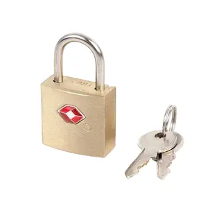 Apartment CJSJ Luggage Lock Widely Usage TSA Wholesale Pad Locks Custom Safety Travel Brass Padlock with Key