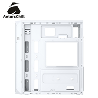 AntarcChill White Mid Tower ATX Gaming Computer Case Front Mesh Design Steel USB3.0 High Performance Cooling Factory Direct OEM