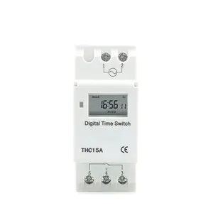 AHC-15 Multifunctional Programmable Weekly Timer Digital LCD Power Time Switch Factory Sale DIN-Rail Mounting High Quality