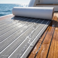Revêtement de pont en mousse EVA pour bateau, imitation teck, tapis marin pour bateau à moteur, camping-car, yacht, kayak, planche de surf 94,5''x 15,7''