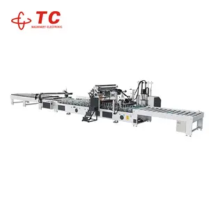 TC Woodworking Machinery WPC PVC envolvimento estratificação machine700/900/1100/1300mm larguras diferentes.