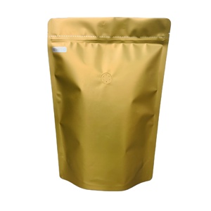 Bolsa de embalaje de alimentos de papel de aluminio termosellable, bolsas de embalaje de granos de café reciclados secos vacíos con válvula de cremallera - Product Image 6
