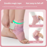 Attelle de cheville réglable, respirante, à compression élastique, avec lacets, pour la protection sportive (basketball, course à pied)