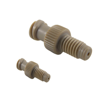 Adaptador PEEK Personalizado de 1 Vía, FLL M6, Rosca Métrica Interna, Pieza de Plástico ABS Mecanizada por CNC para Piezas de Motor Industrial